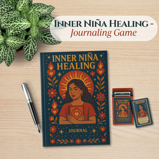 COMING SOON! Inner Niña Healing: An online journaling journey for Latina women—featuring a powerful course, guided journal, and reflection cards.