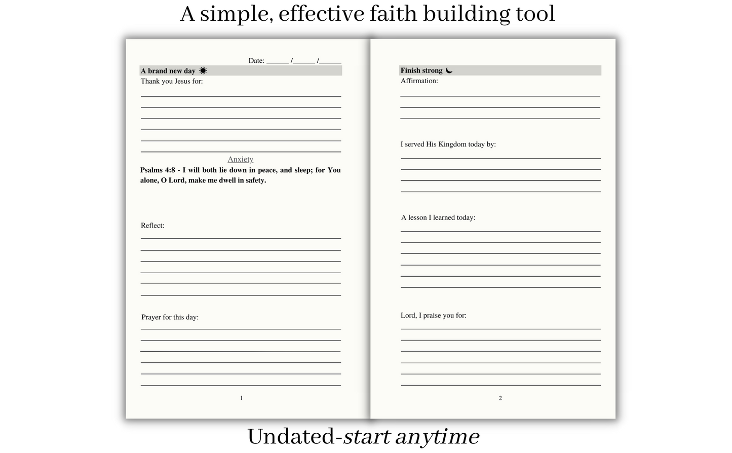 The 7 Minute Journal for Christians (Hardcover)