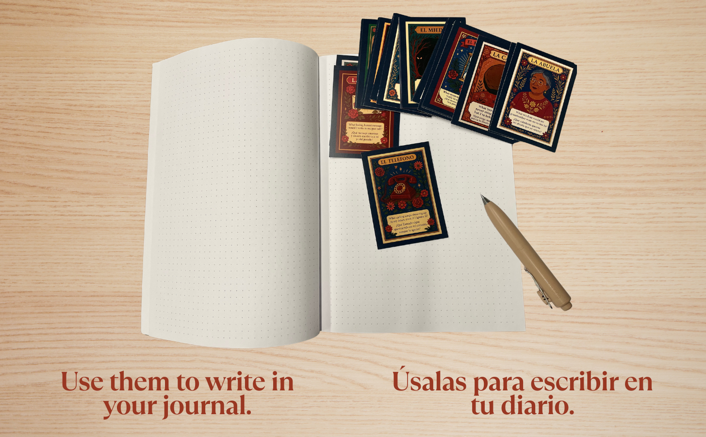 Inner Niña Healing Journaling Card Game / Juego para sanar
