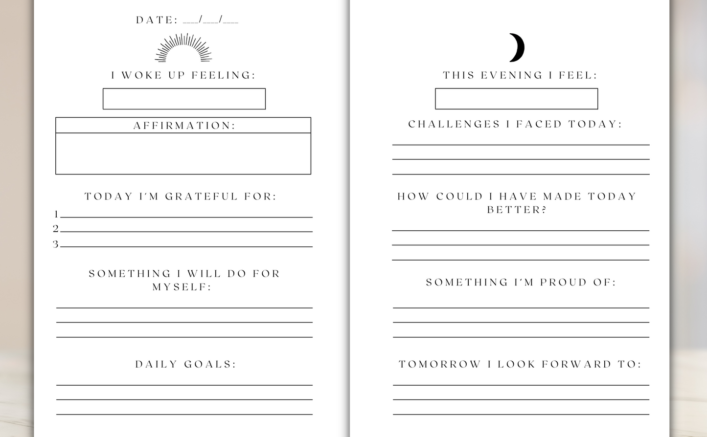 Gratitude Journal Day & Night (Hardcover)